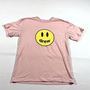 Drew House Justin Bieber Dusty Rose Color T-Shirt Mascot Tee Unisex XS STAINS